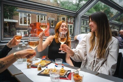 Crucero por Ámsterdam con degustación de vino y queso