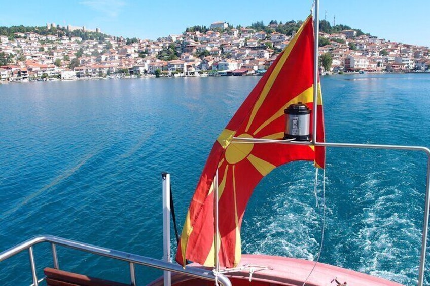 Boat ride on lake Ohrid
