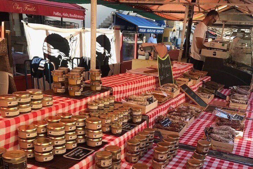 the old city of Nice, Provencal market, a walk in the capital of the French Riviera,