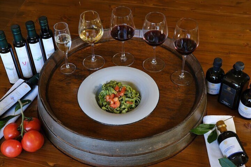 Private Wine & Oil Tasting with Lunch or Dinner