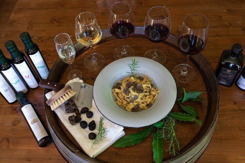 Private Wine & Evo oil tasting with Truffle Meal