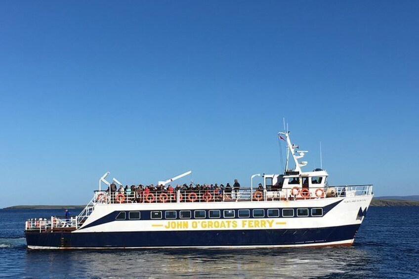 Ferry heading to Orkney