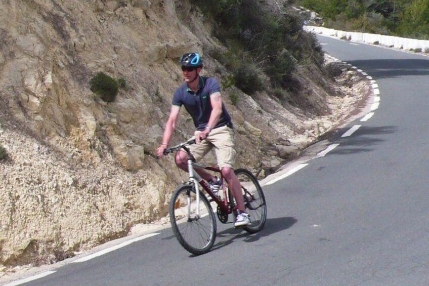 Riding downhill! :)
