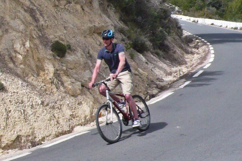 Riding downhill! :)