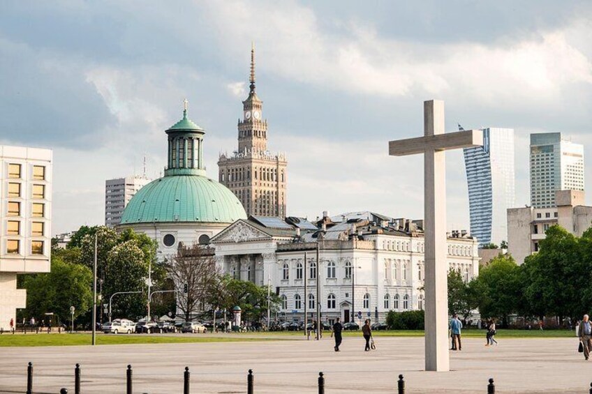 Warsaw Afternoon, guided, social-distance bus, city tour with pick up&drop off