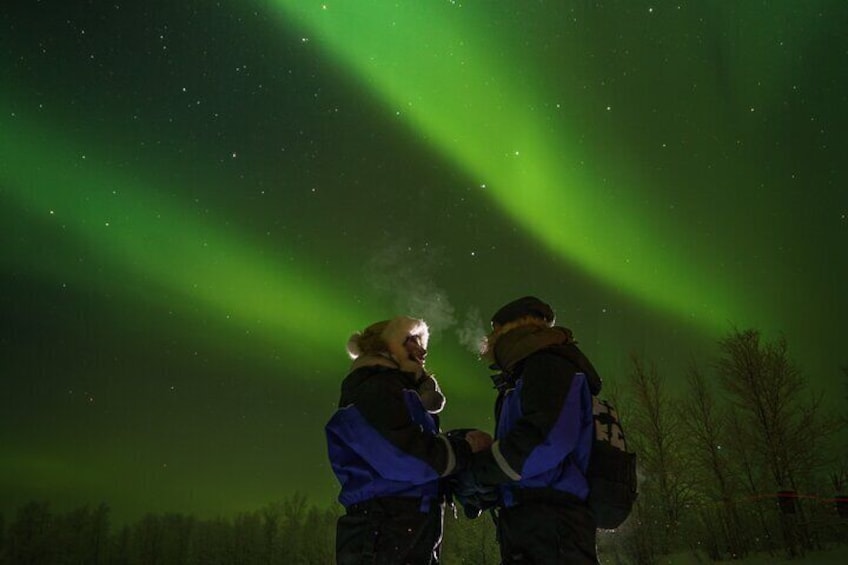 Northern lights tour to Lake Inari from Ivalo, Reindeers & Dinner