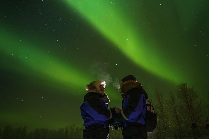 Aurora Hunting Safari to Lake Inari from Saariselkä, dinner in Aurora Island