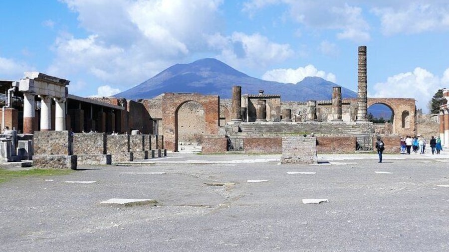 Pompeii and Vesuvius view