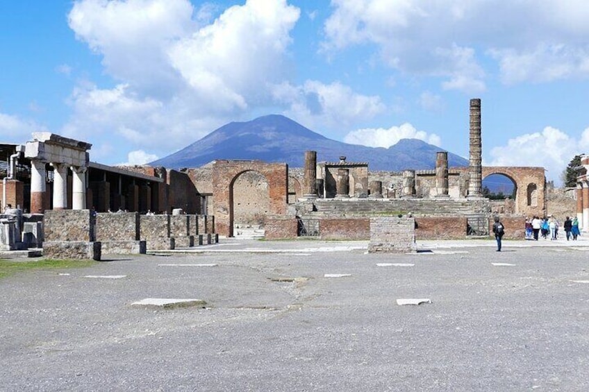 Pompeii and Vesuvius view