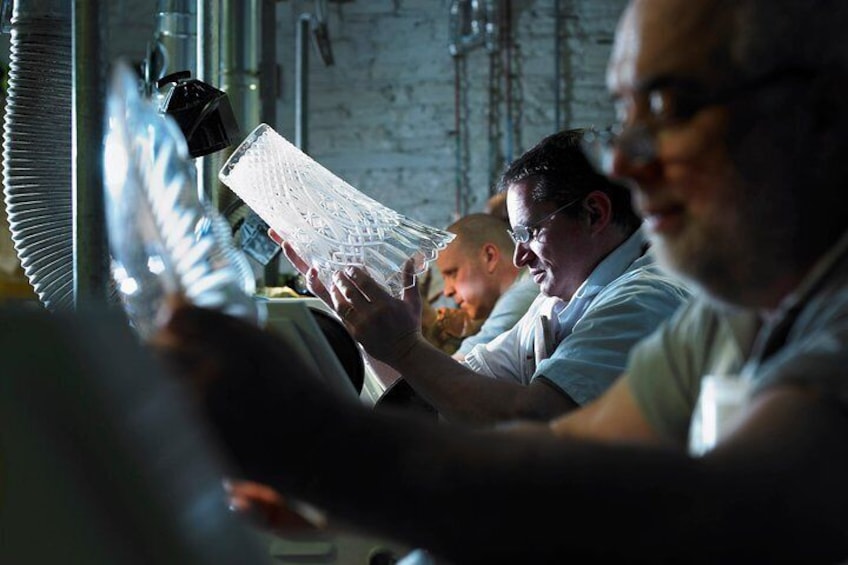 The cutting department at the House of Waterford