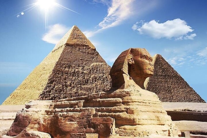 Private Tour: Giza Pyramids, Sphinx, Egyptian Museum, Khan el-Khalili Bazaar