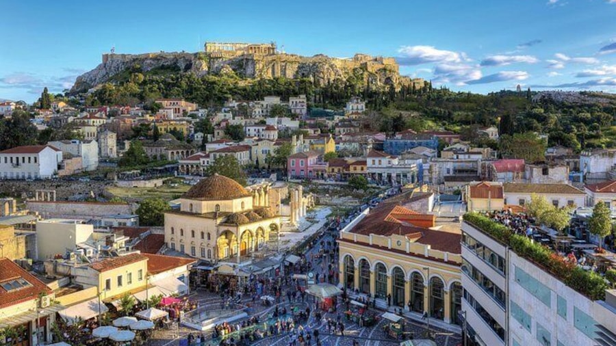 Athens city panorama