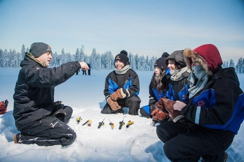 Ice fishing in Rovaniemi