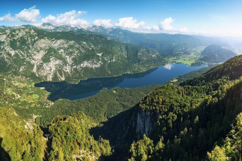 View above Bohinj Lake 