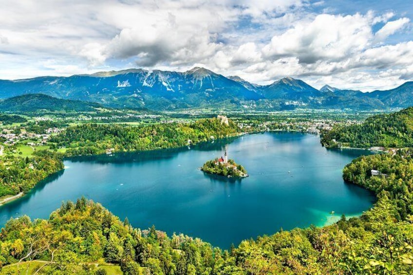 Lake Bled from above