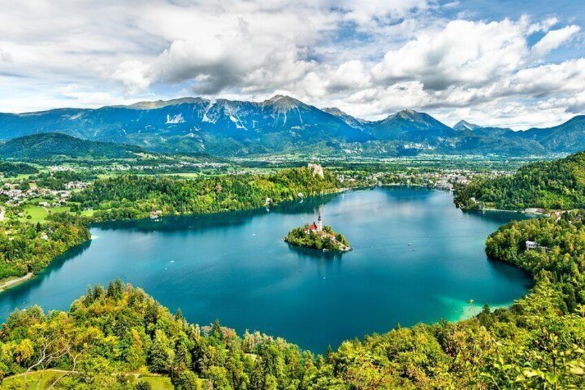 Lake Bled from above