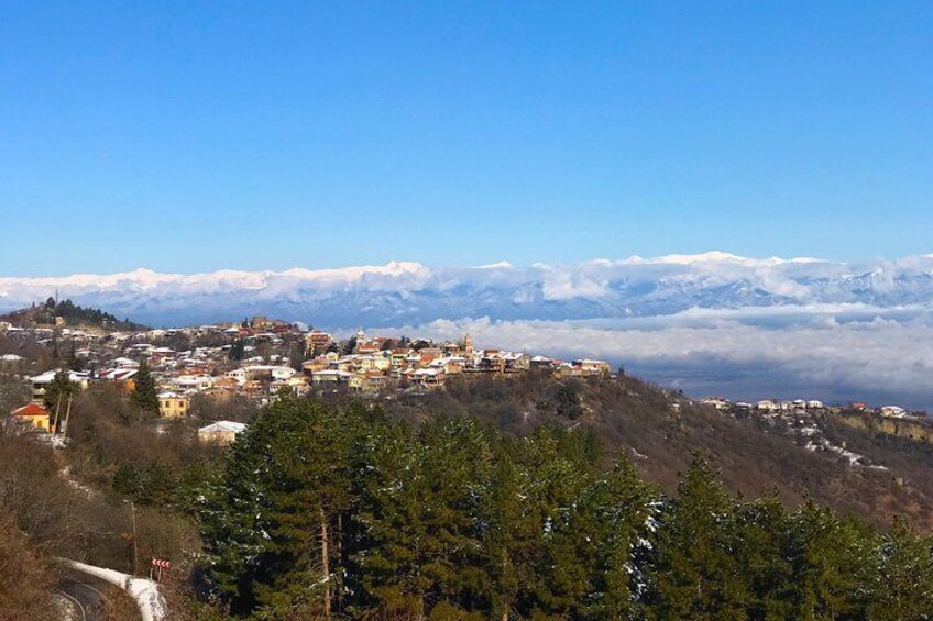 Town of Love Sighnaghi in Winter 
