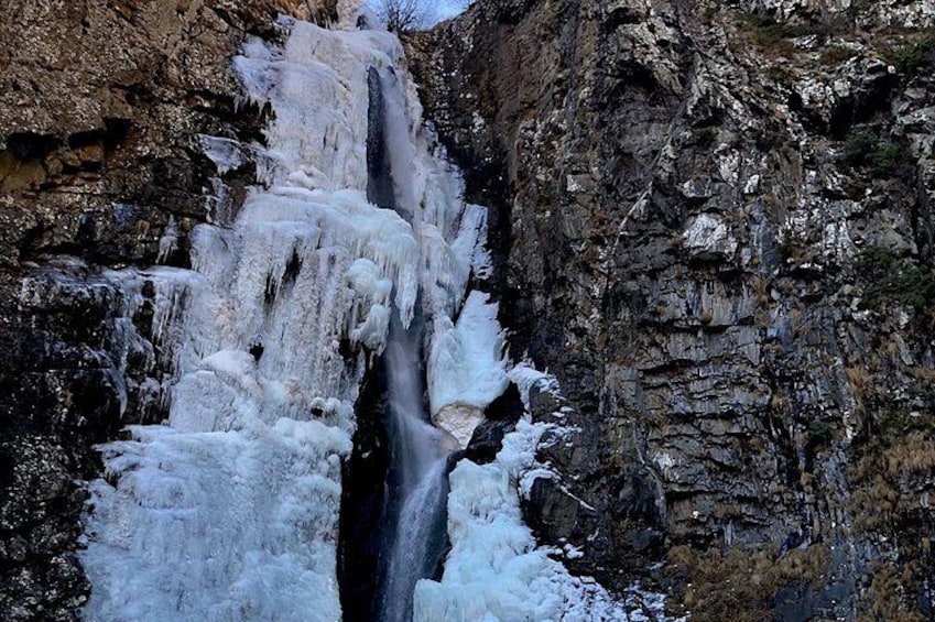 Frozen Waterfall of Gveleti 