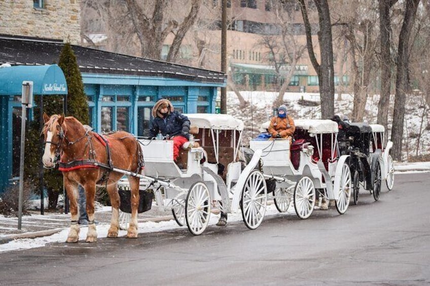 Show item 3 of 4. Carriages ready at The Nicollet Island
