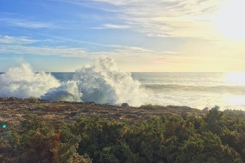 Driving along the coastline to Cascais