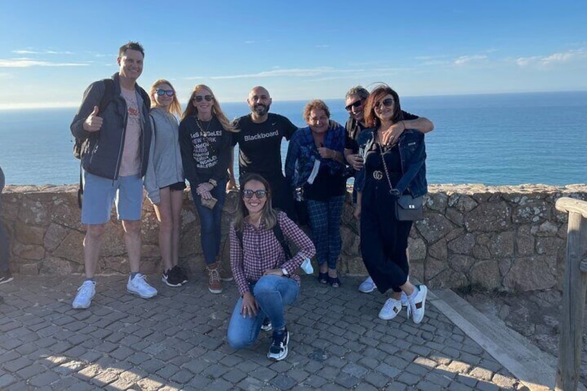 Group with tour guide in Cabo da Roca