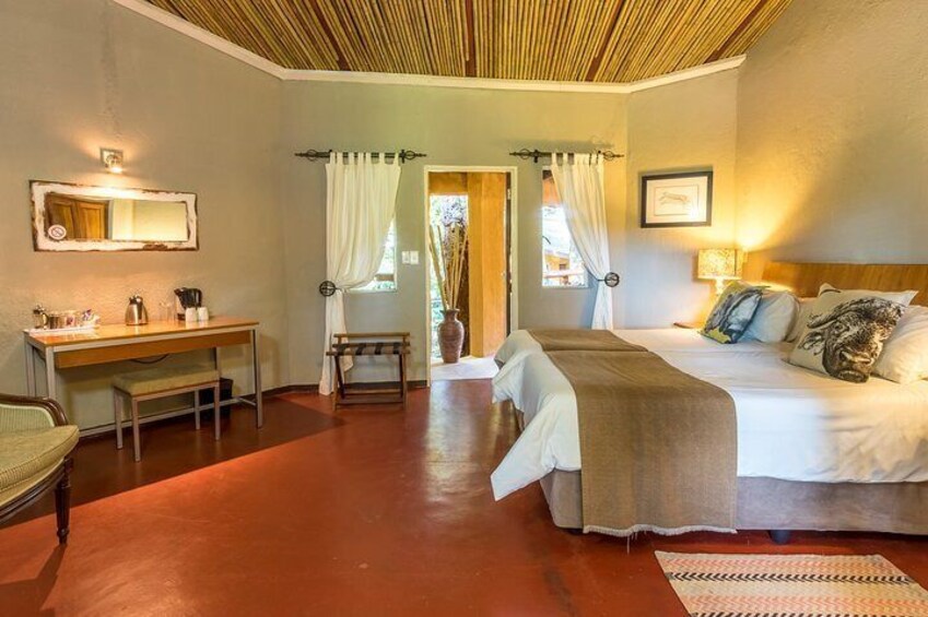 Guest room at Gecko Lodge