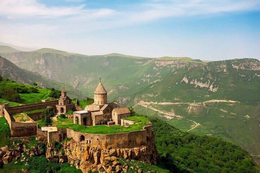 Private tour to Hin Areni winery, Shaki waterfall, Tatev monastery, Karahunj