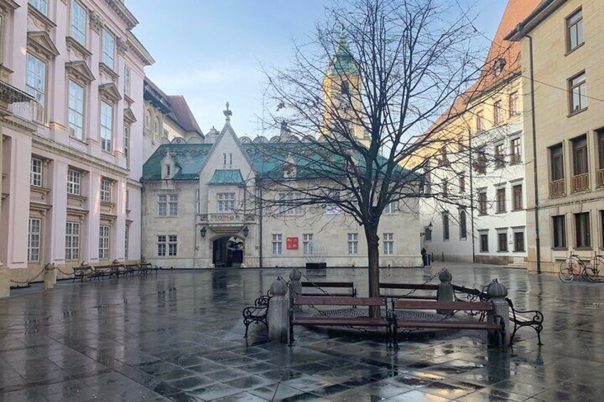 Primate's square with precious Primate's palace