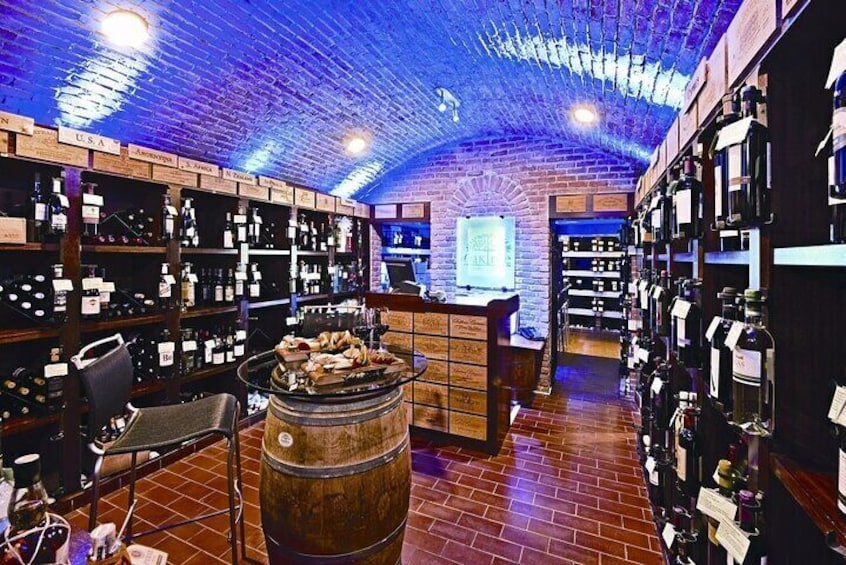 inside view of our wine shop & tasting room.
