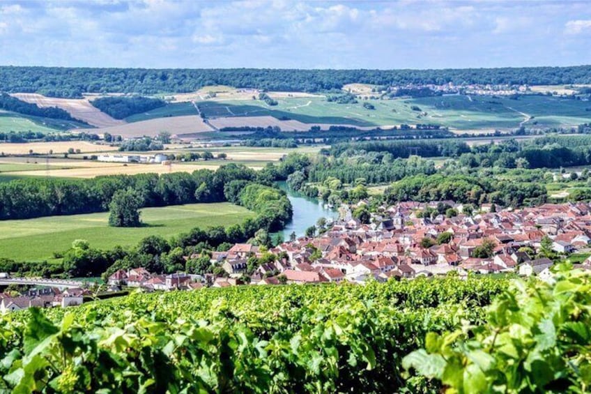 Wonderful view of the Champagne region