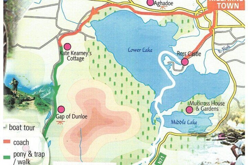 Gap of Dunloe Map.