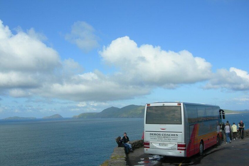Dingle and Slea Head with Blasket Islands.