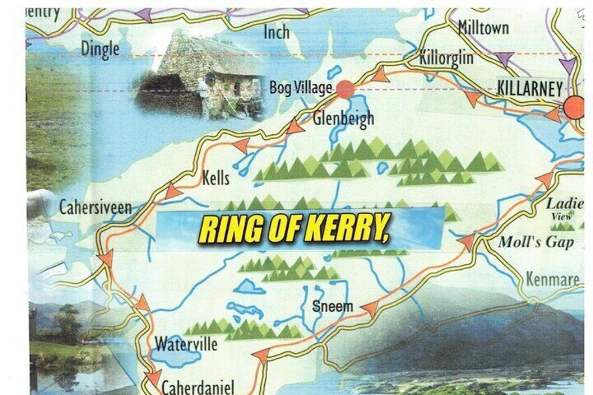 Ring of Kerry Map