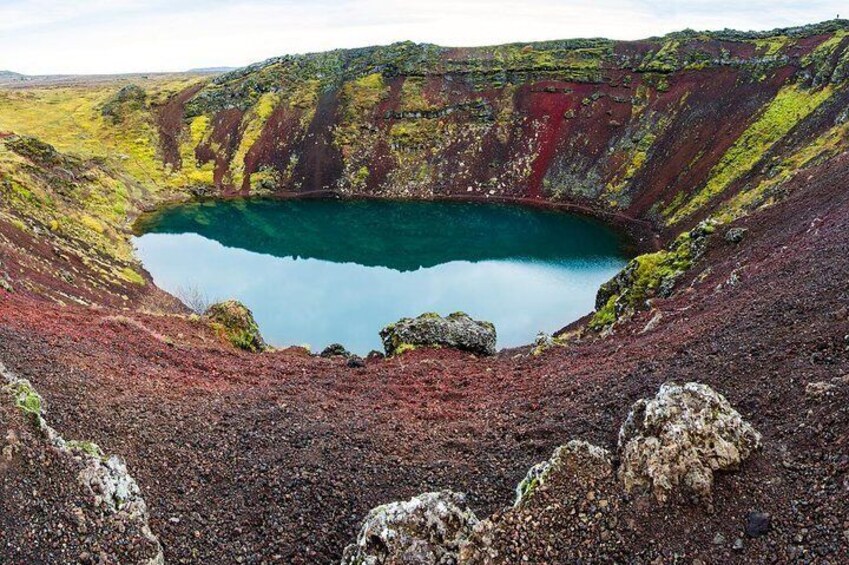Kerid volcanic crater