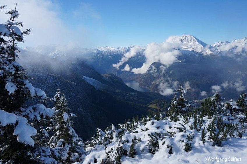 Bavarian Mountains including Berchtesgaden from Salzburg