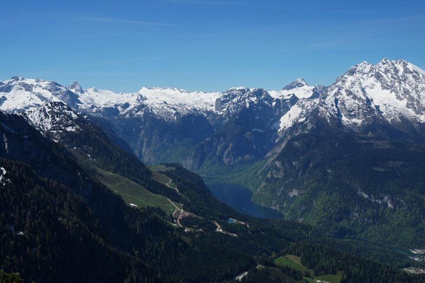 Bavarian Mountains including Berchtesgaden from Salzburg