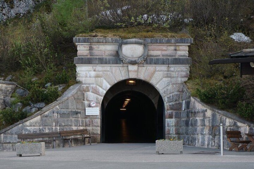 entrance to the tunnel