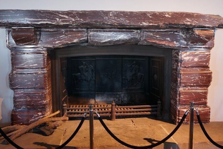 Marble fireplace