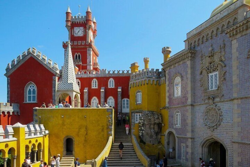 From Lisbon: Sintra, Pena Palace and Cascais Full Day Tour