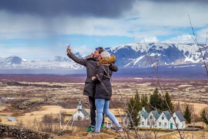 There is always time for selfie in Iceland