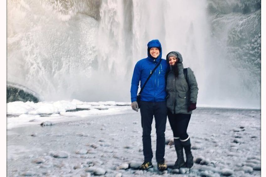 Waterfalls are so beautiful over wintertime.