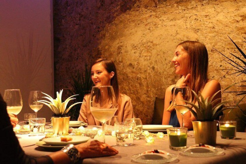 Intimate Candlelit Dining in 11th Century Historic Monument