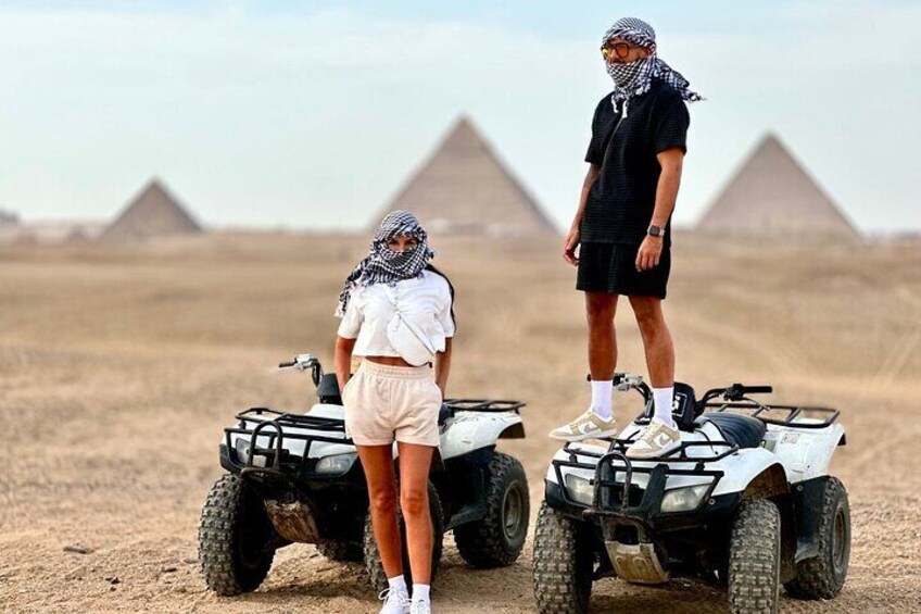 1 Hour Desert Safari By ATV Quad Bike around Giza Pyramids