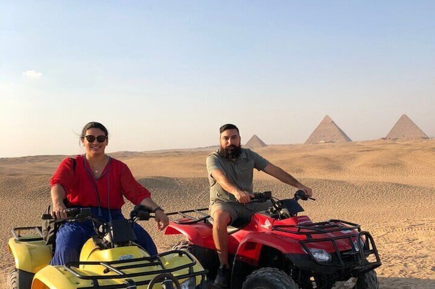 Desert Safari By ATV Quad Bike around Giza Pyramids