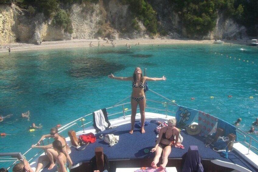 Corfu boat trip, swimming & BBQ