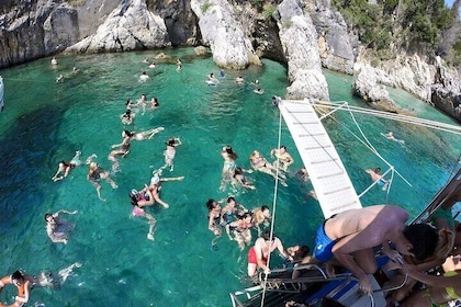 Corfu boat trip, swimming & BBQ