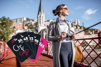 Lyon City Card Carte des attractions et musées et guide avec plan de la vil...