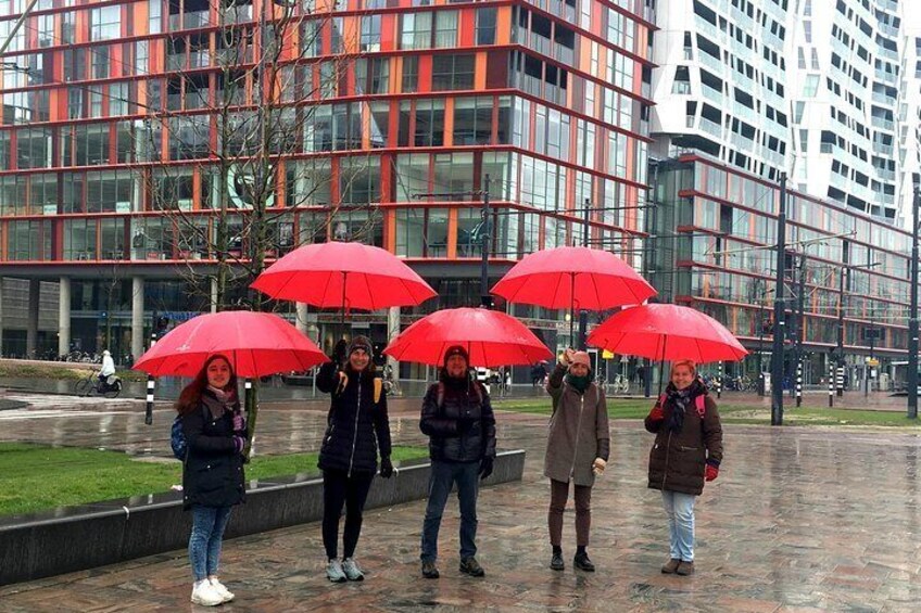 Walking in the rain