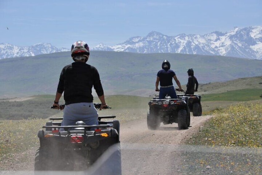 Be surprised by this exciting guided quad biking adventure in the heart of High Atlas walls with its famous Turtle valley, Eucalyptus forests and Agafay Desert.