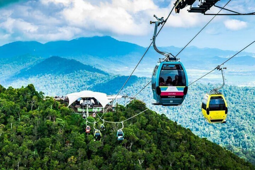 Climb aboard the highest cable car ride in all of Malaysia on the Langkawi Skycab Cable Car